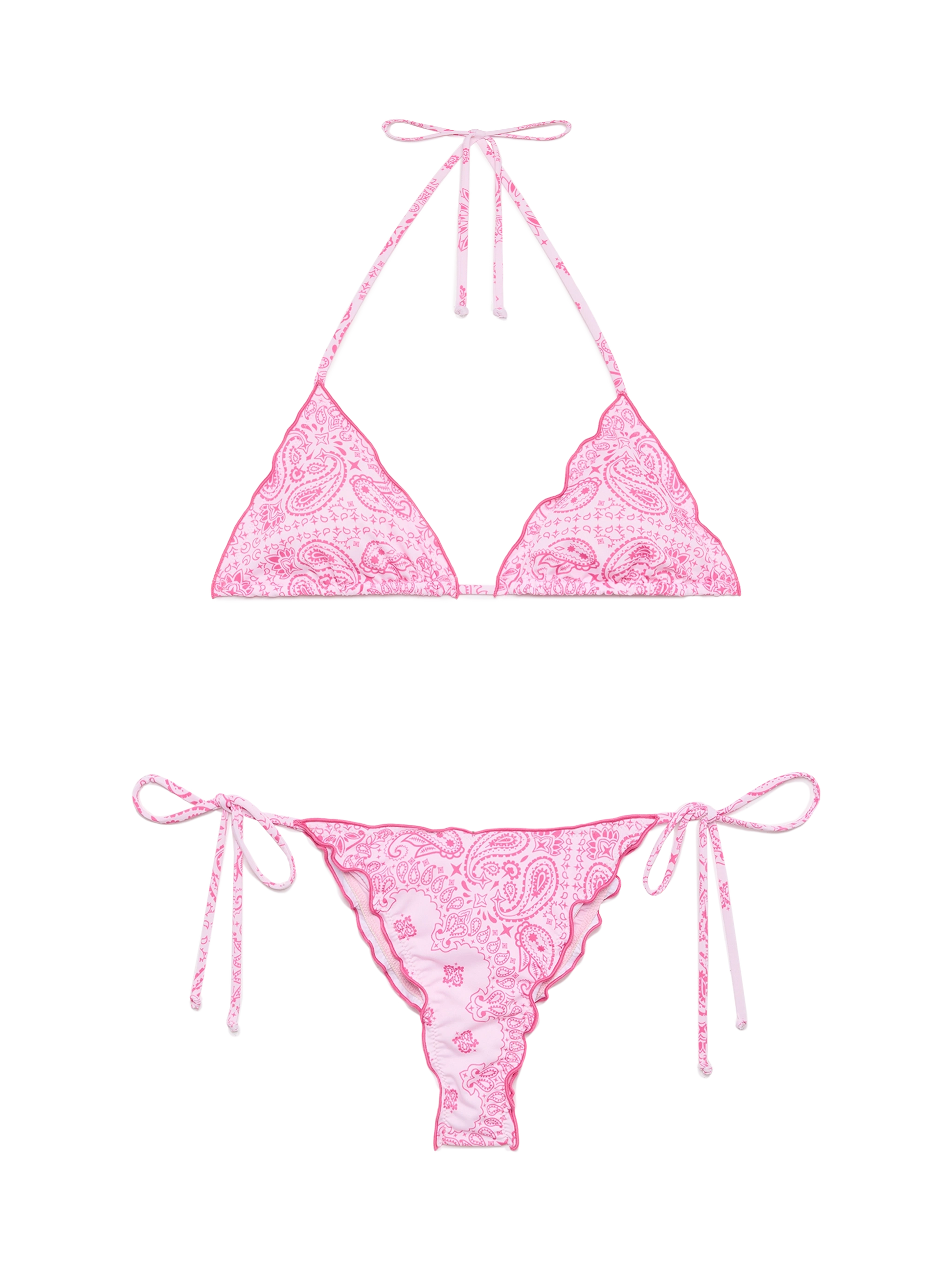 Classic triangle bikini Sagittarius Miami with bandanna print - MC2 Saint Barth