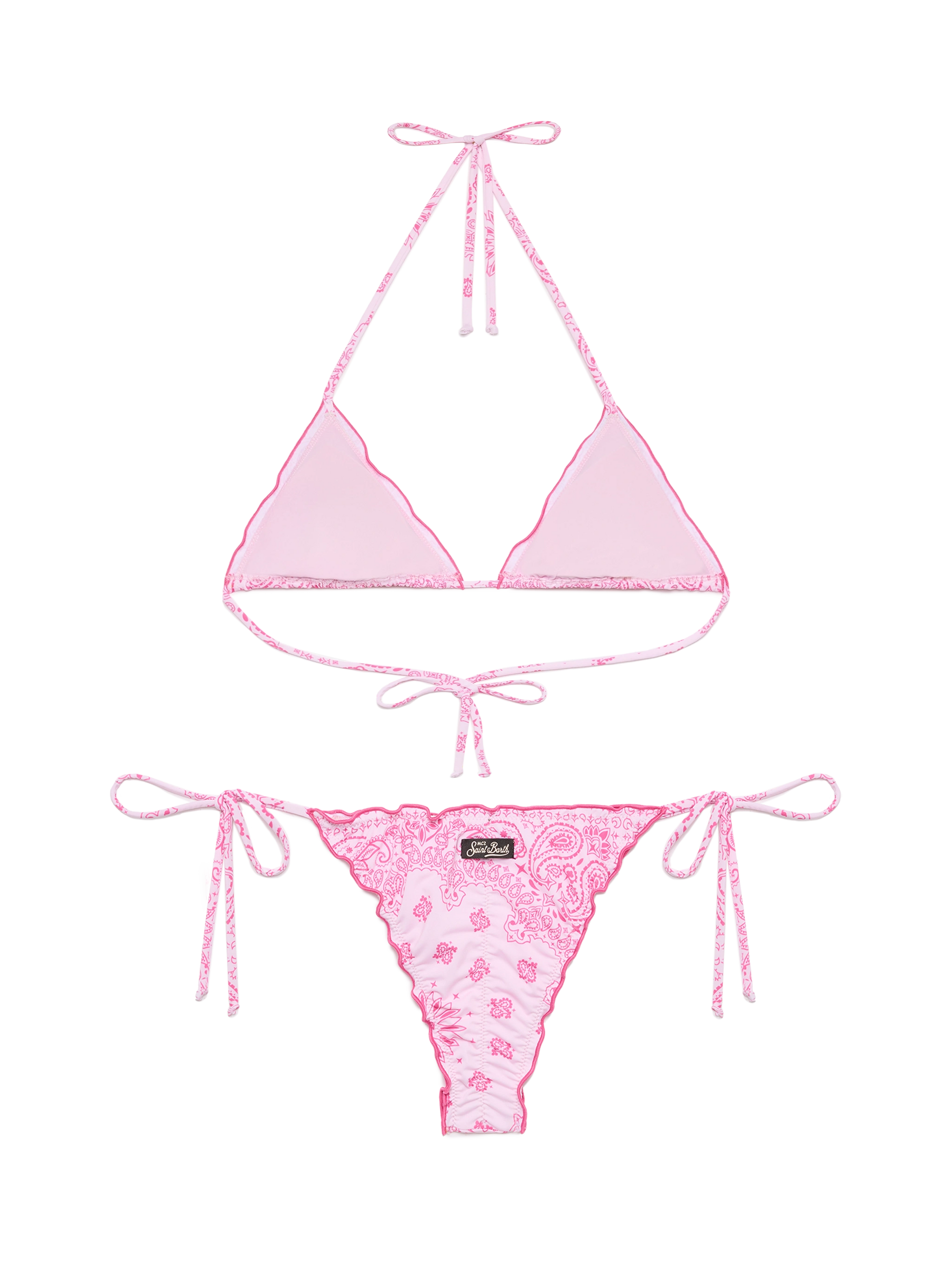 Classic triangle bikini Sagittarius Miami with bandanna print - MC2 Saint Barth