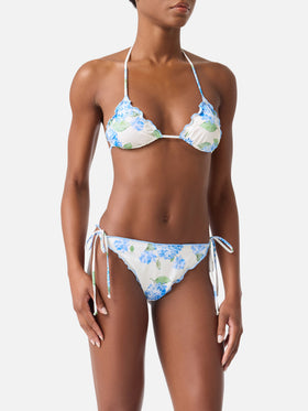 Bikini Sagittarius Miami triangolo stampa floreale