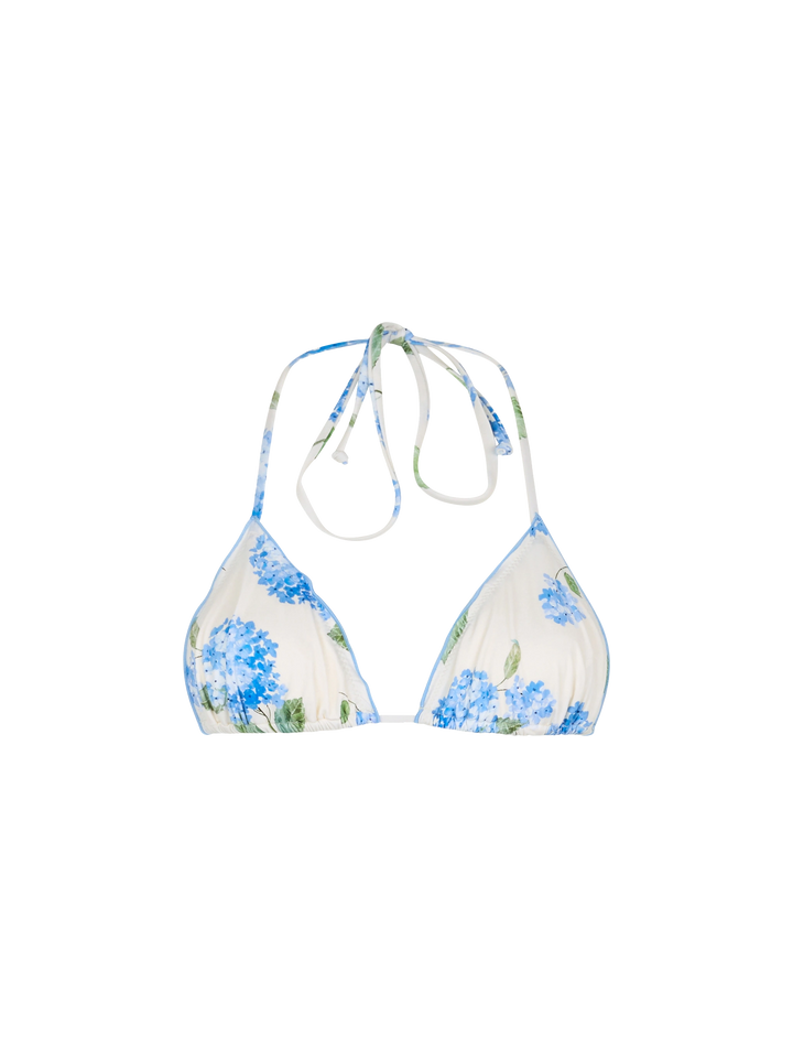 Klassisches Triangel-Strandoberteil für Damen mit Blumenmuster, Schütze