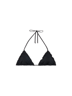 Sagittarius classic black Sangallo lace triangle top