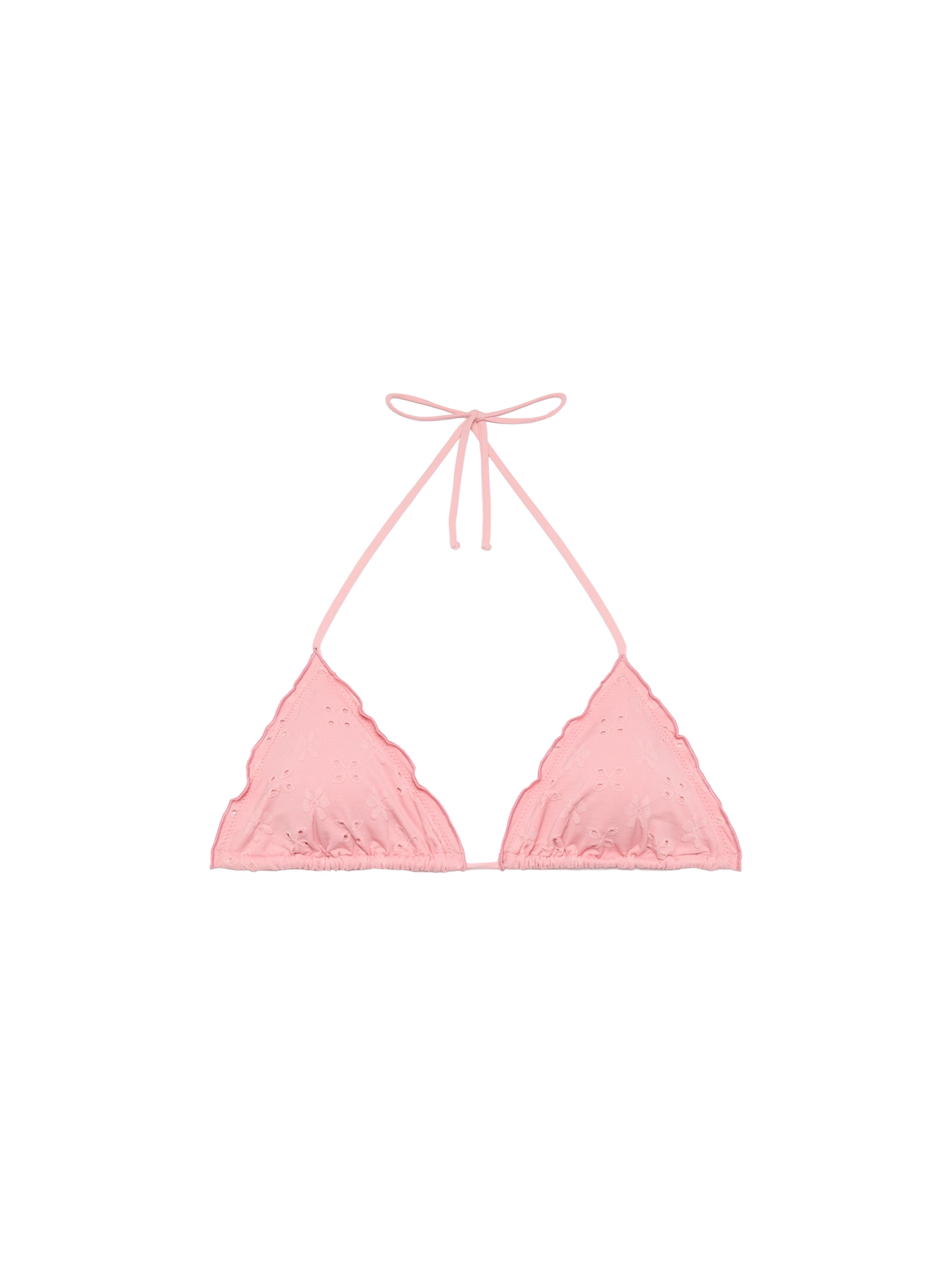 Sagittarius classic pink Sangallo lace triangle top