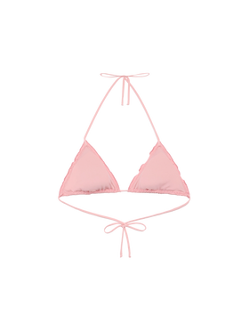 Sagittarius classic pink Sangallo lace triangle top