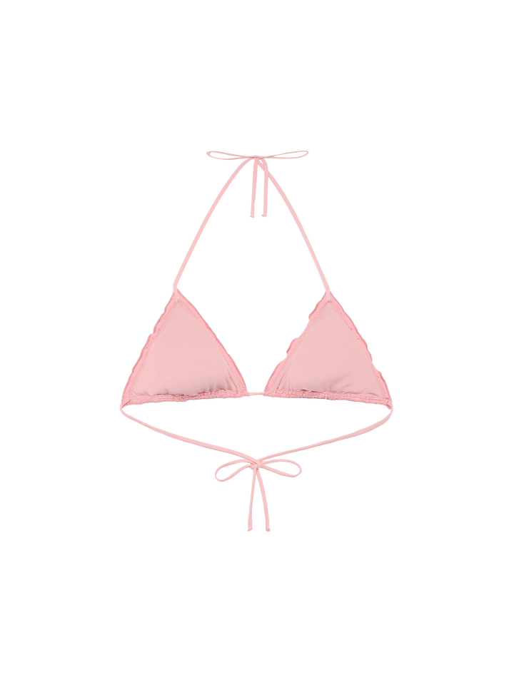 Sagittarius classic pink Sangallo lace triangle top