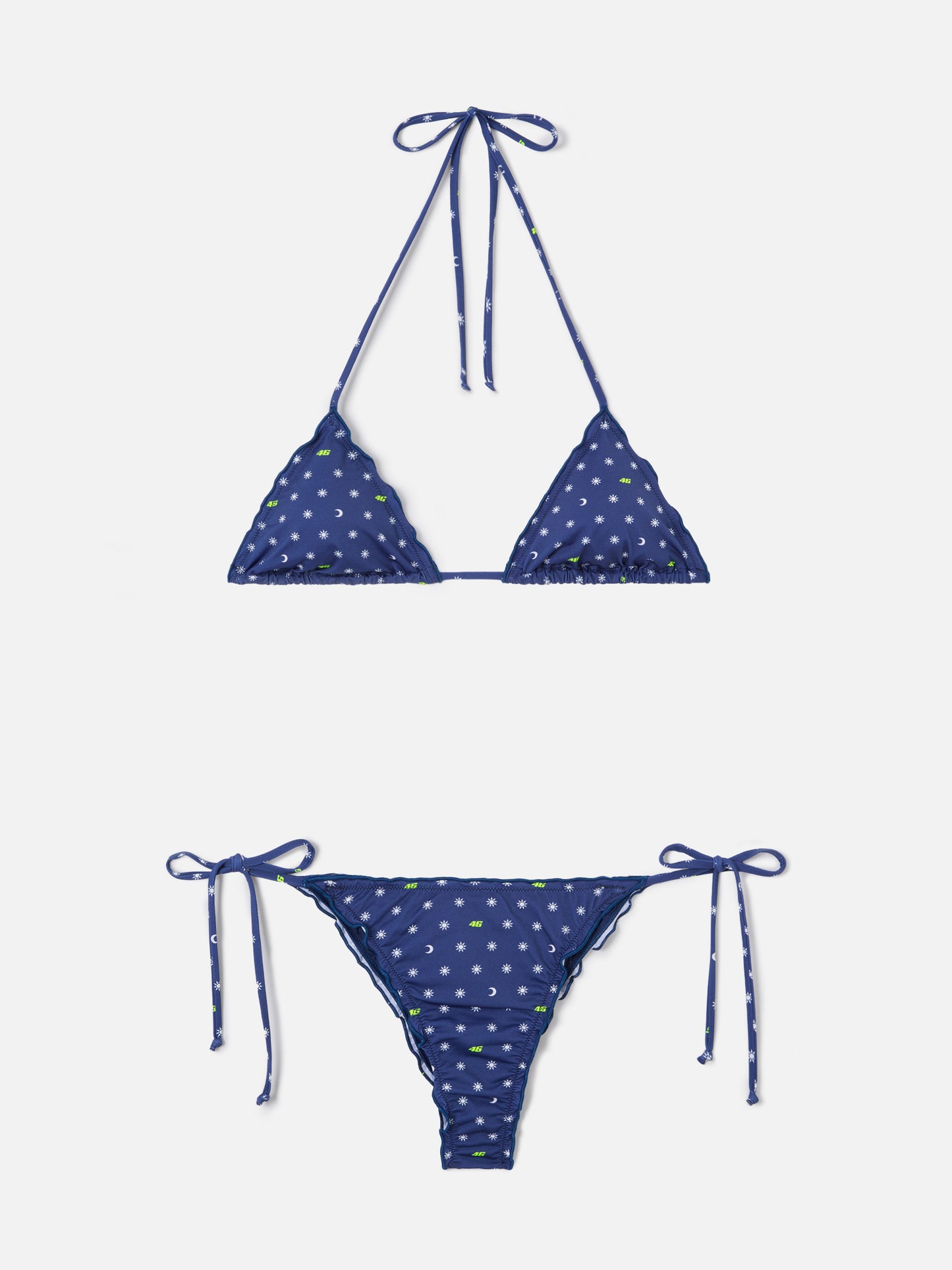 Sagitami triangle bikini with VR46 all-over print | VR46 SPECIAL EDITION