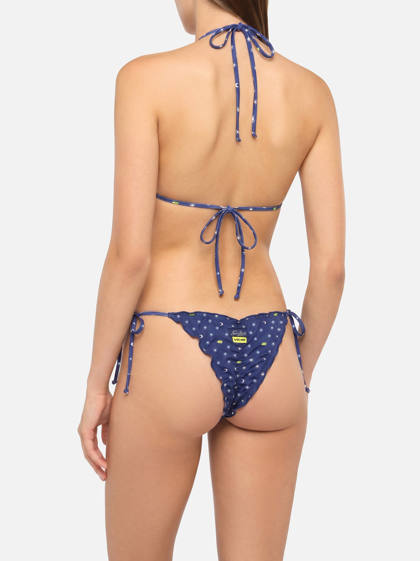 Sagitami triangle bikini with VR46 all-over print | VR46 SPECIAL EDITION