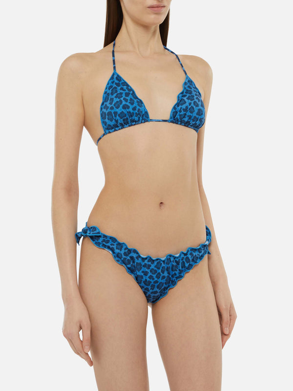 Sarius triangle classic bikini with animalier print