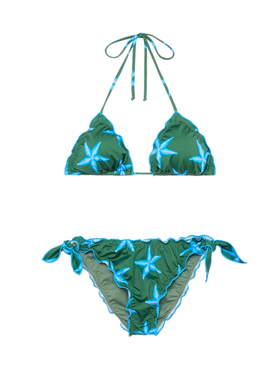 Sarius bikini triangolo classico con stampa stelle marine