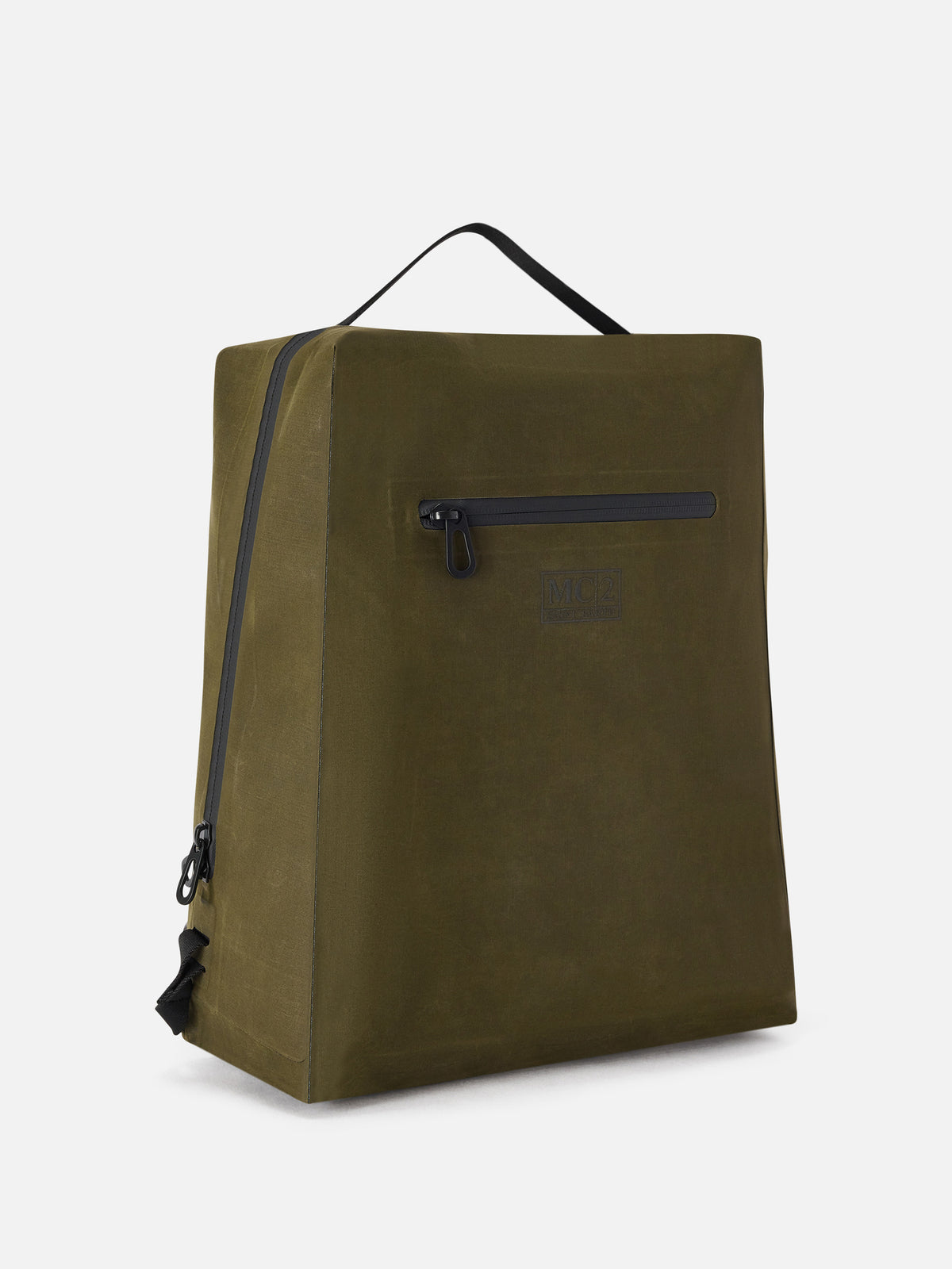 Military green Seamless waxed backpack
