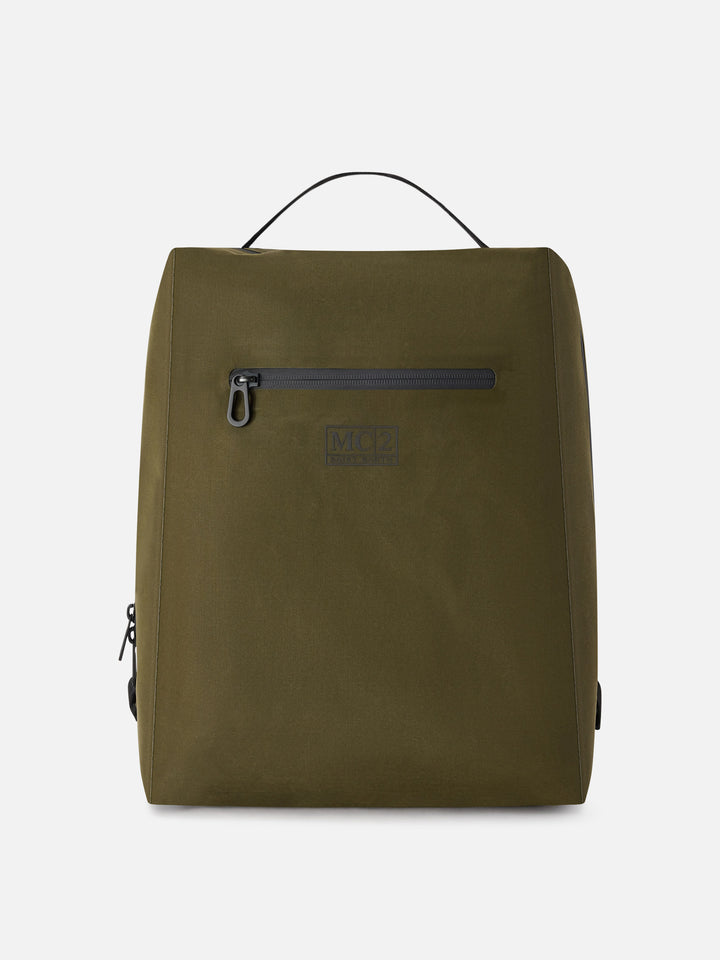 Military green Seamless waxed backpack