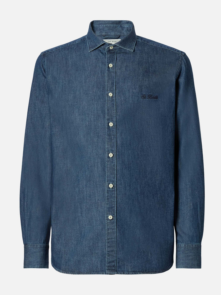 Seefeld denim shirt with classic collar