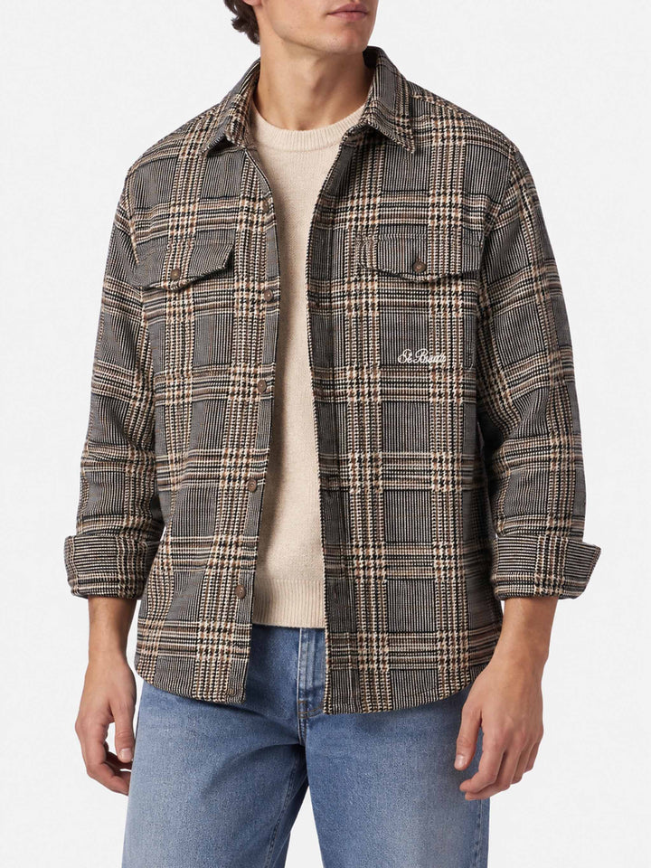 Camisa Seiser Prince of Wales en mezcla de lana 