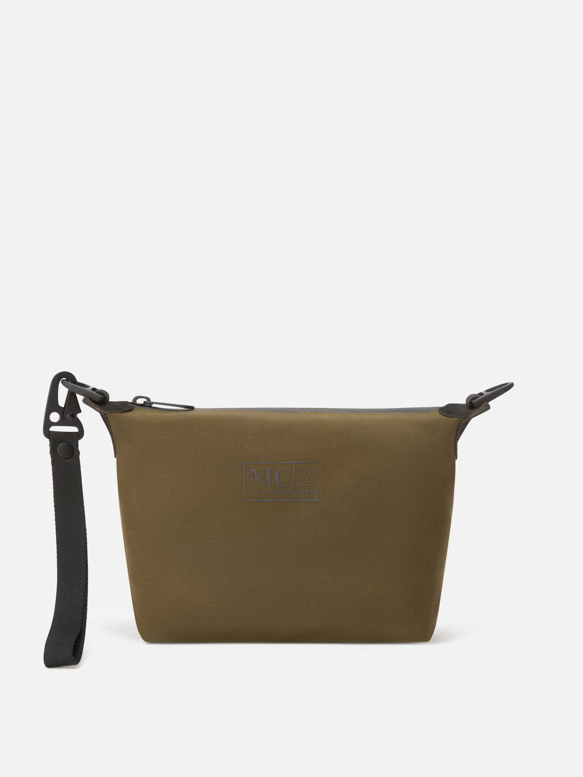 pouch encerado sin costuras verde militar 
