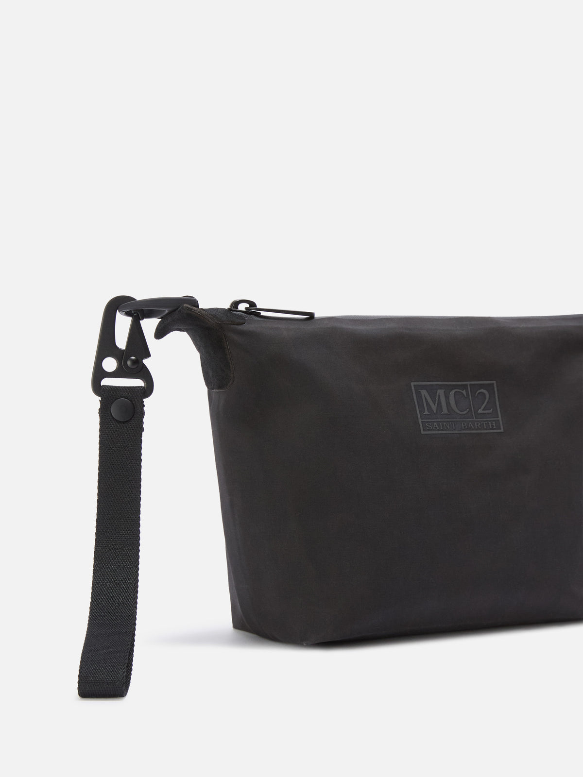 Black Seamless waxed pouch