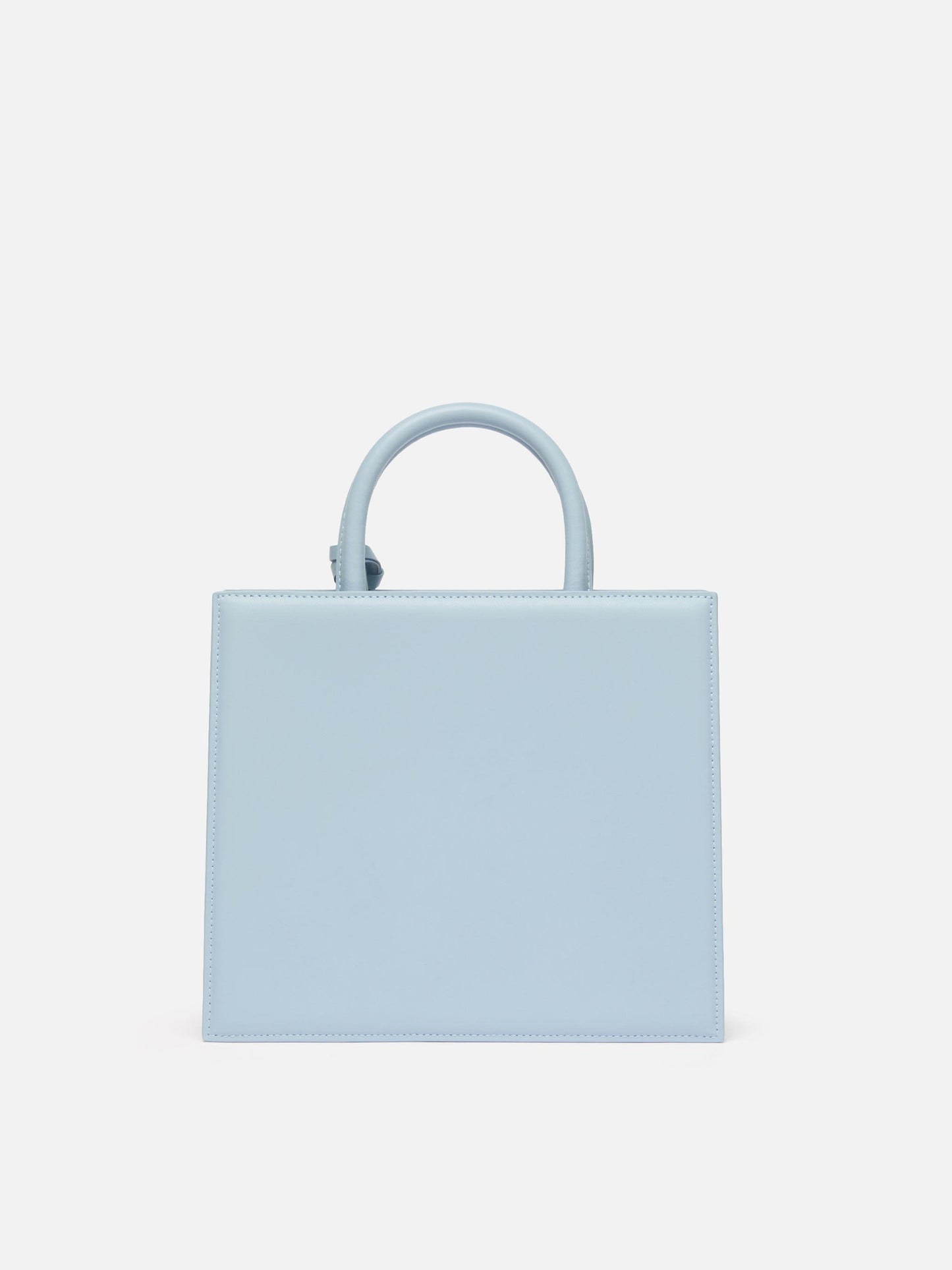 Shop Bag Midi in light blue leather
