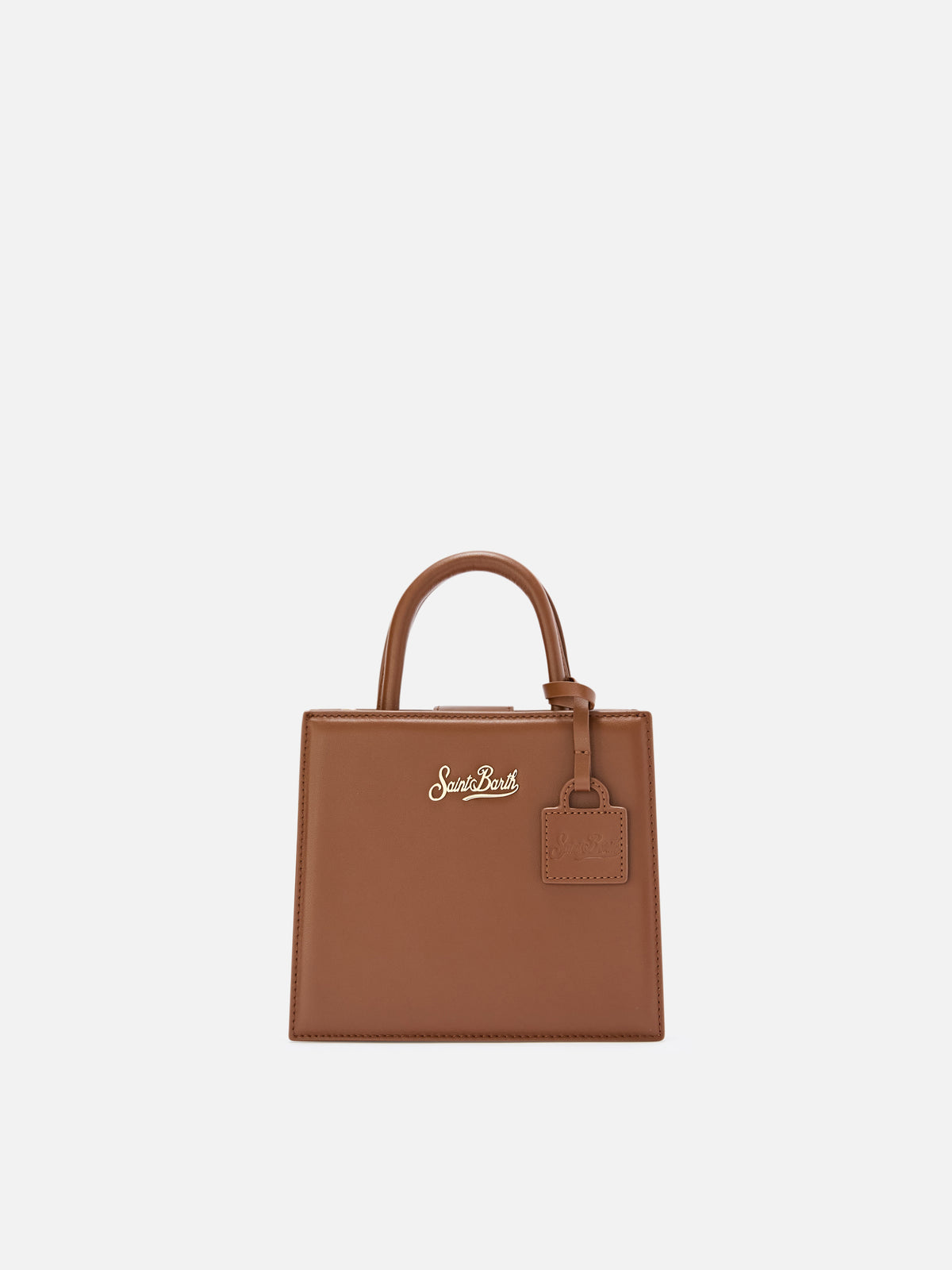 Mini cabas Brown en cuir avec lettrage logo 