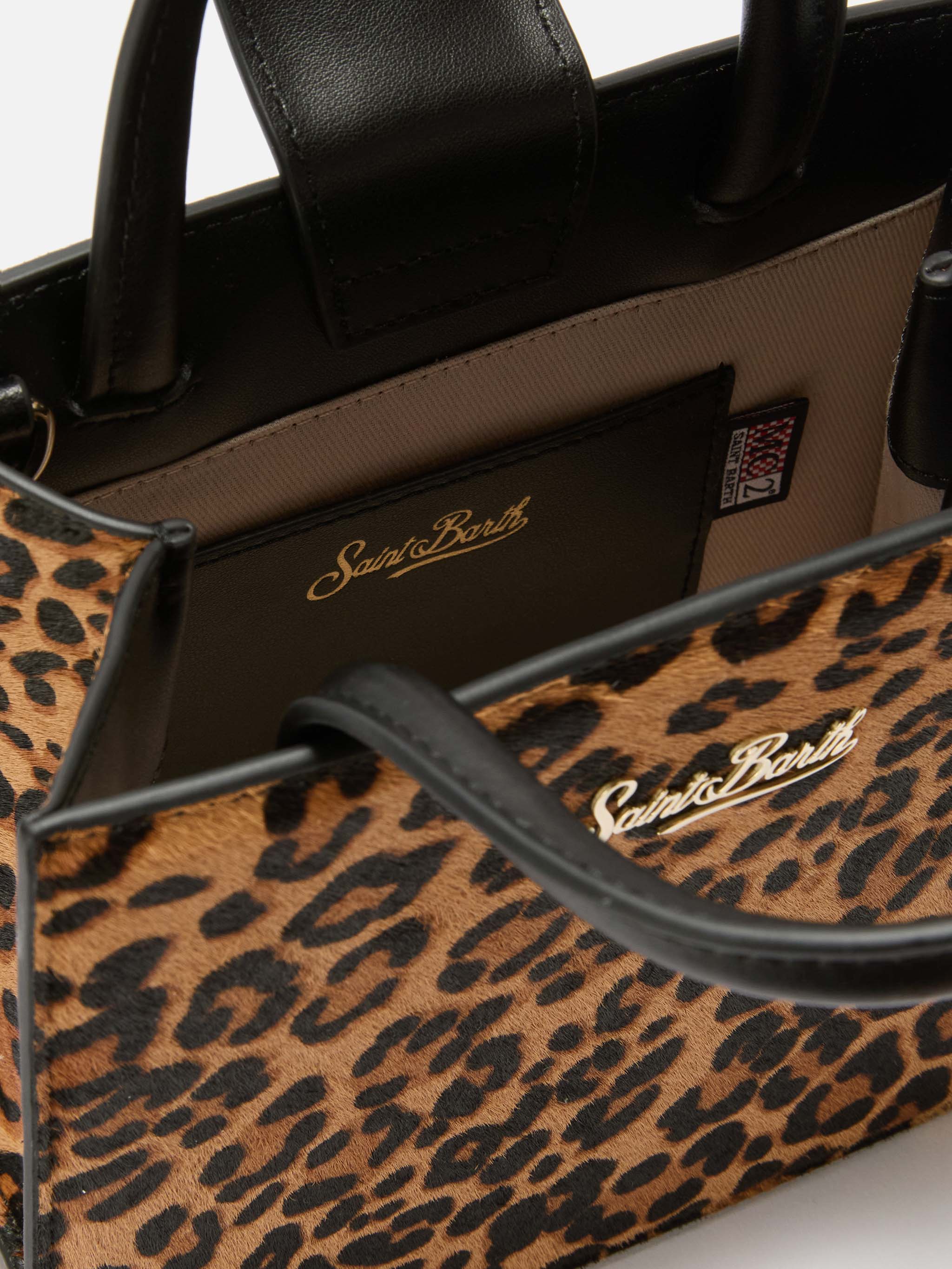 Shop Bag Mini with leopard print in pony-effect leather – MC2
