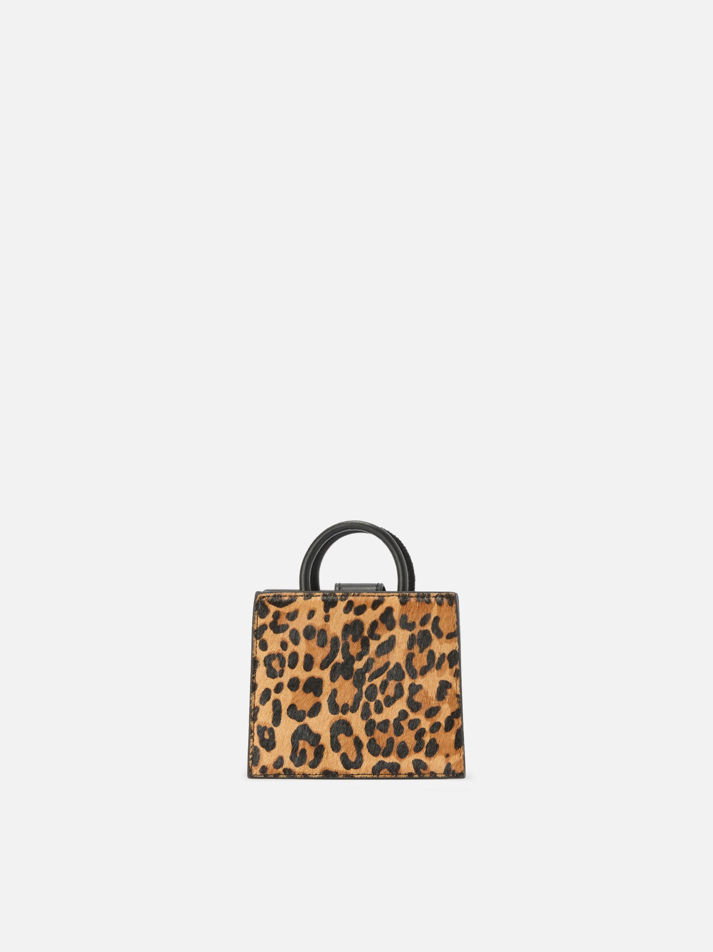 Shop Bag Micro Handbag in leopard-print pony skin leather