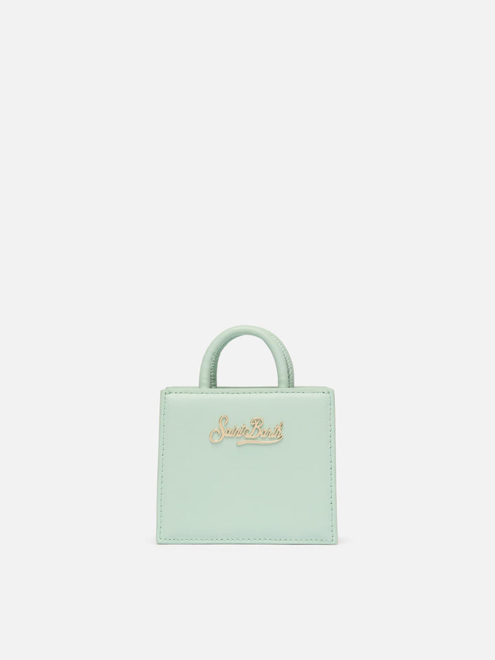Shop Bag Micro in pelle verde salvia