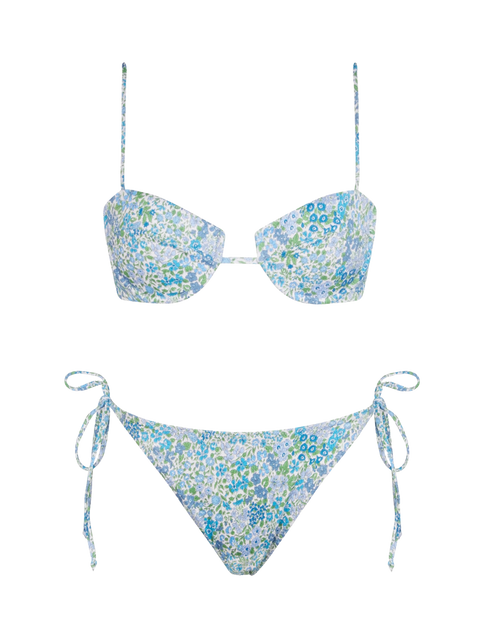 Woman Joanna Luise underwired bralette bikini Salina Virgo | MADE WITH LIBERTY FABRIC - MC2 Saint Barth