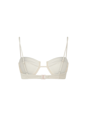Cream Salina underwired bralette top