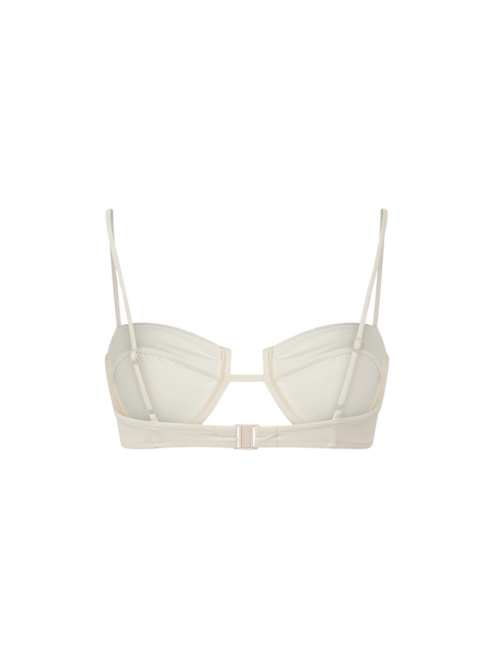 Top a bralette con ferretto Salina color crema