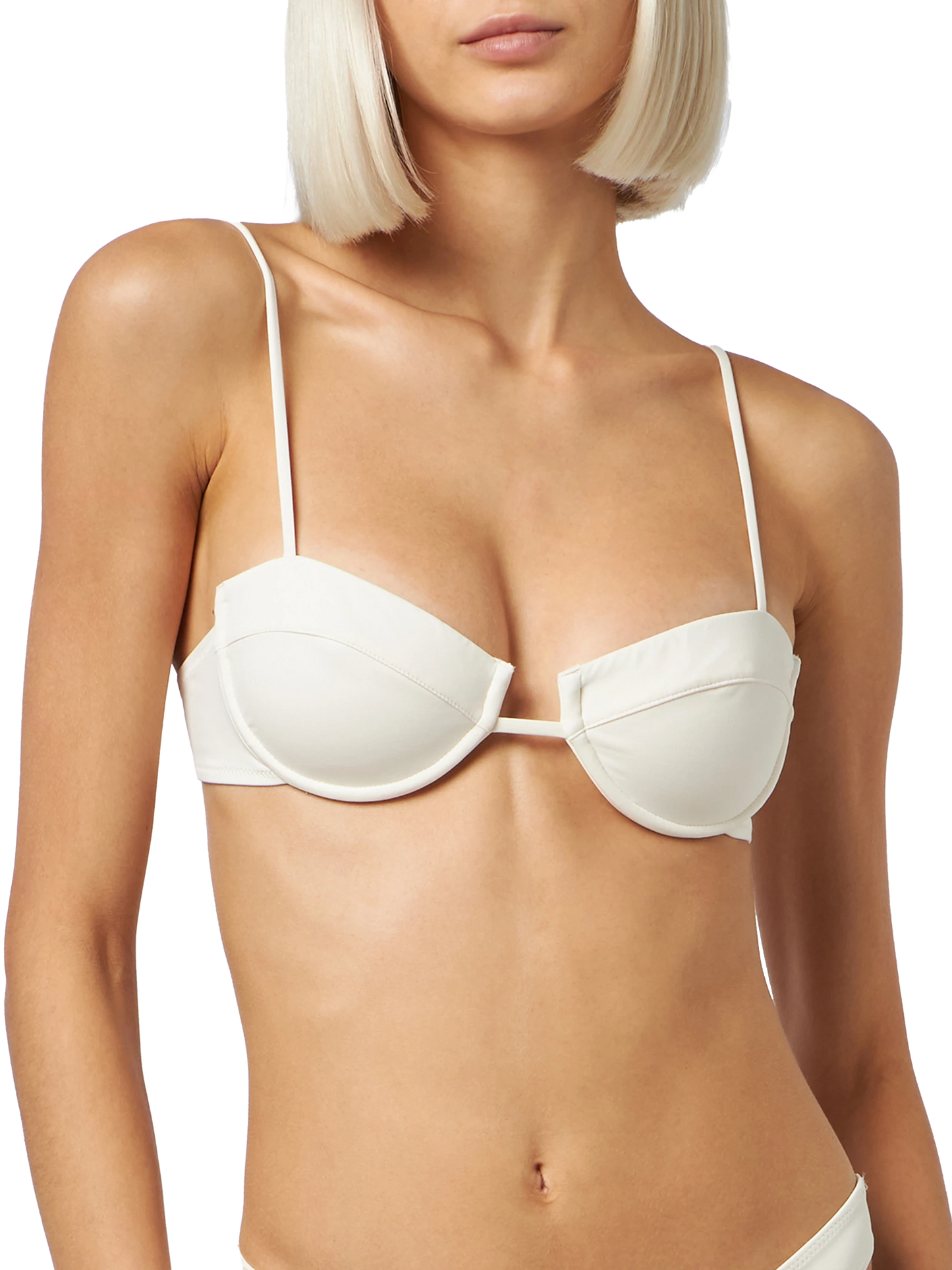 Cream Salina underwired bralette top
