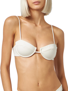 Cream Salina underwired bralette top