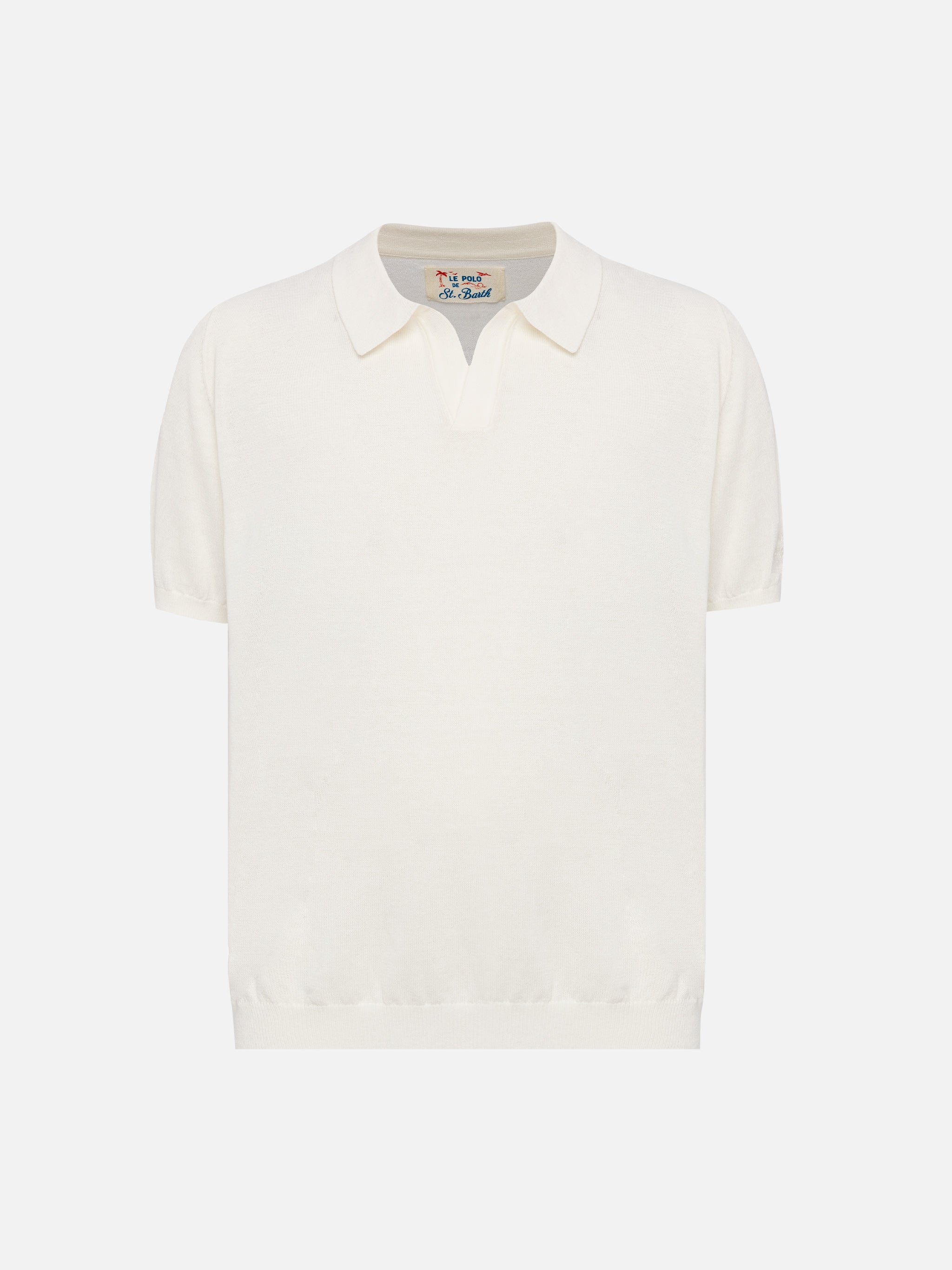 【関税&送料込】MC2 Saint Barth T-shirts and Polos White Cotton t-shirt with Saint Barth relaxed life print – MC2