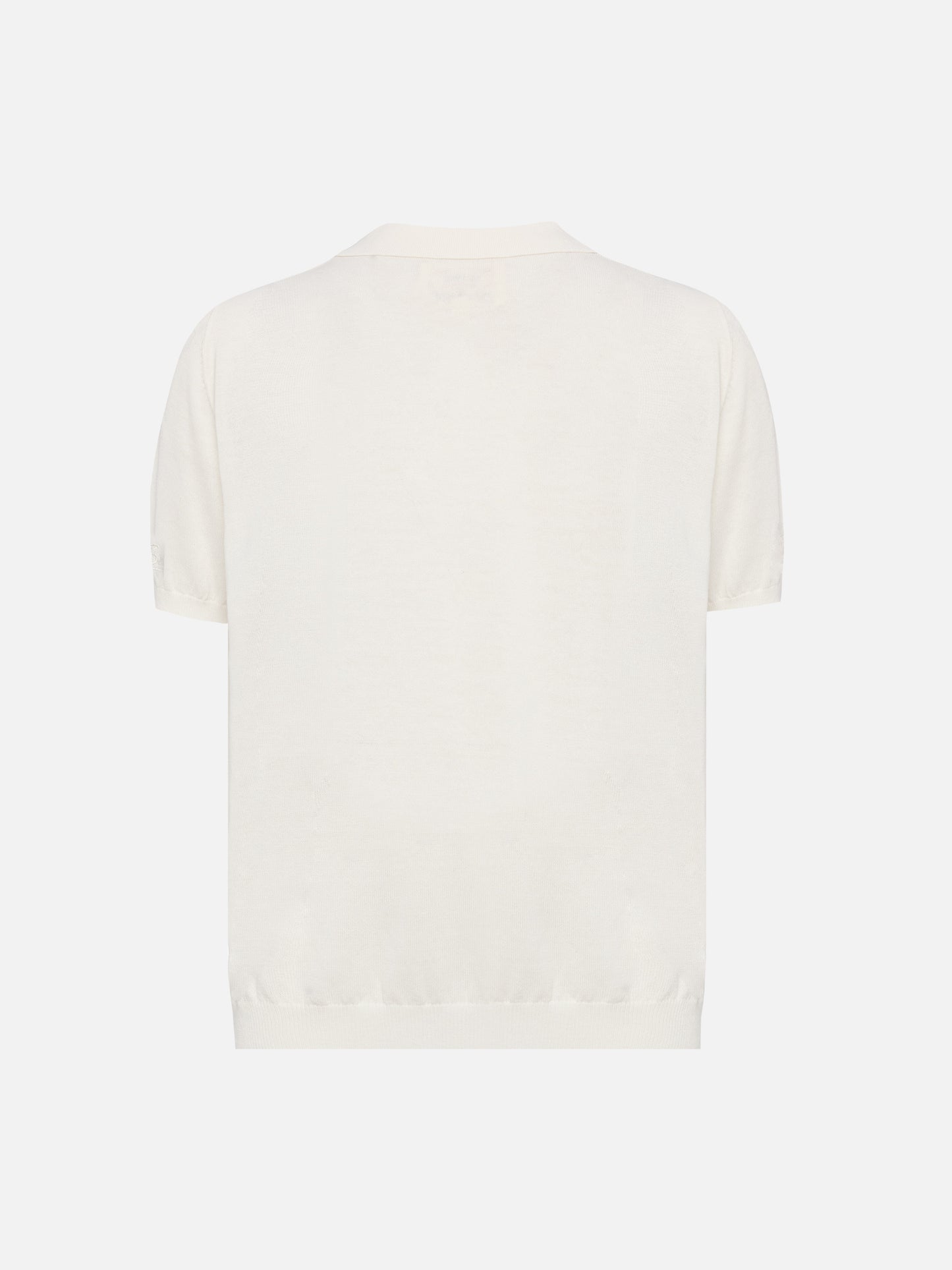 Weißes Strick-Poloshirt Sloan Jr.
