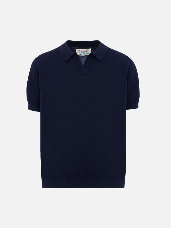 Polo Sloan Jr in maglia blu navy