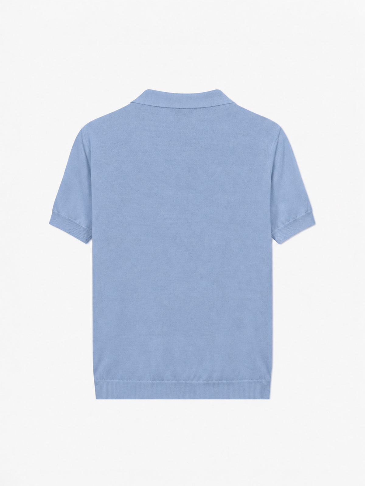 Light blue Sloan Jr knitted polo shirt
