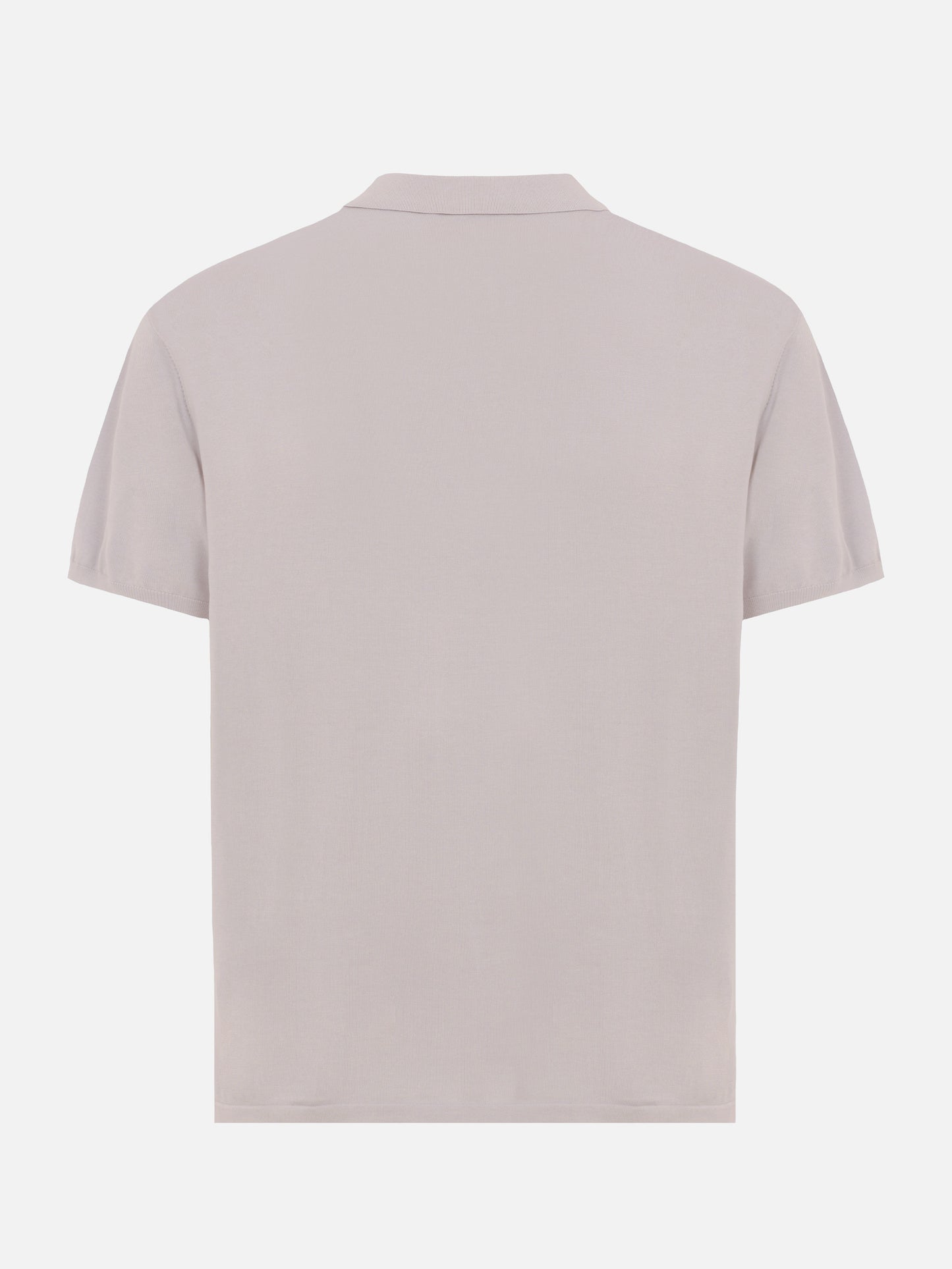 Polo Sloan in maglia seta e cotone beige