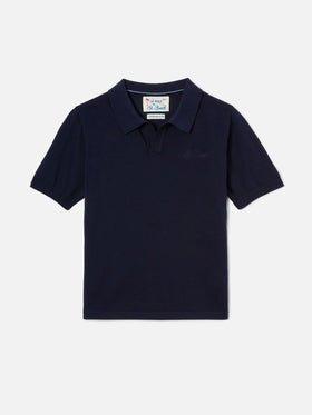 Marineblaues Sloan Jr Poloshirt 