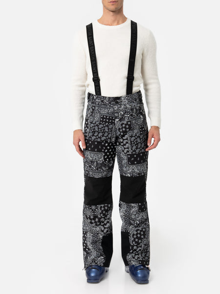 Snowbird technical pants with Recco technology and bandana pattern