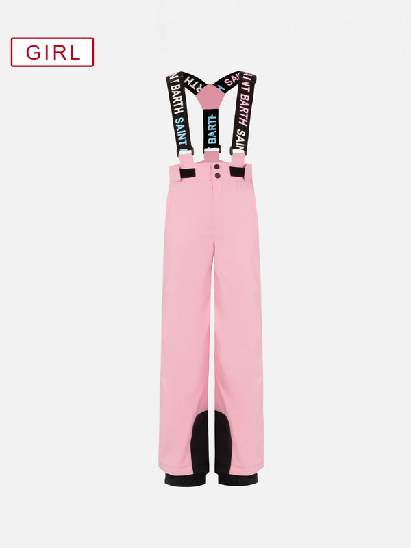 Girl pink ski pants Sarenne