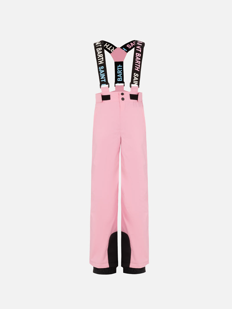 Girl pink ski pants Sarenne