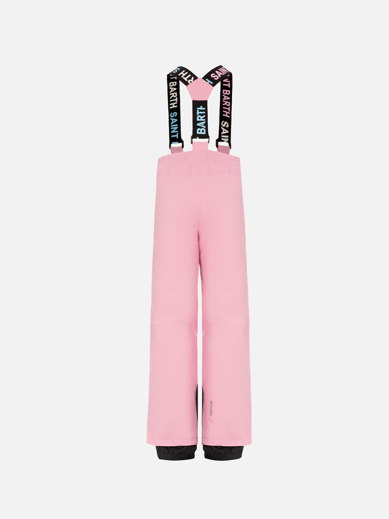 Girl pink ski pants Sarenne