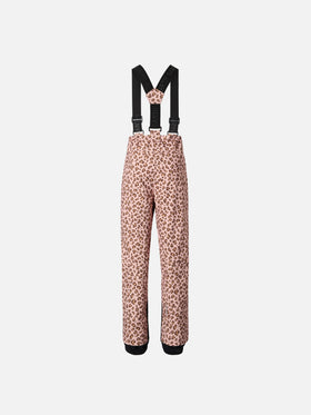 Ski pants Sarenne with leopard print