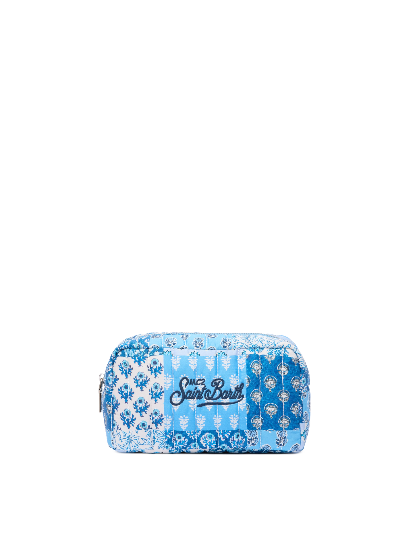 Blue flower quilted Soft Pouch