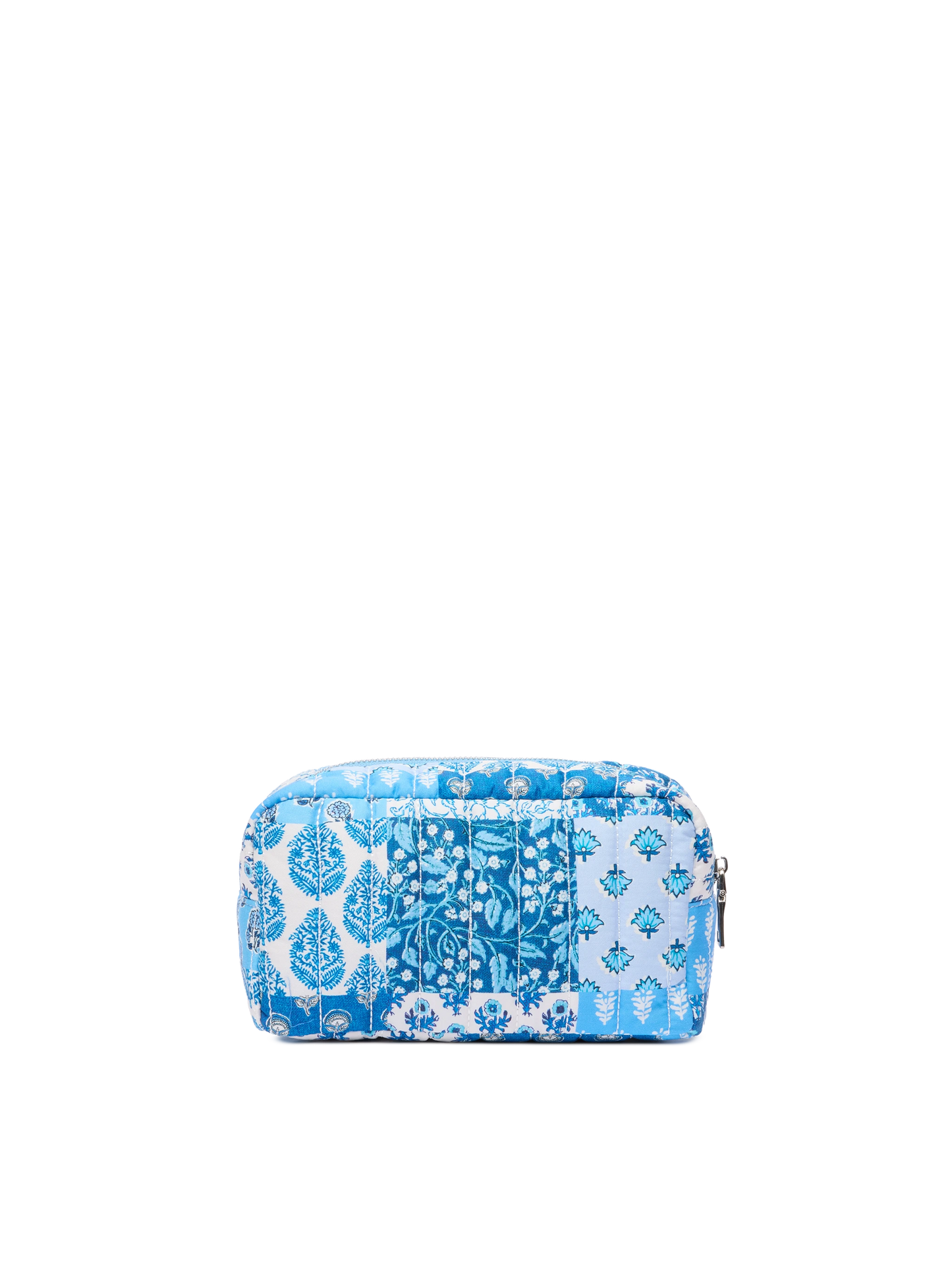 Blue flower quilted Soft Pouch