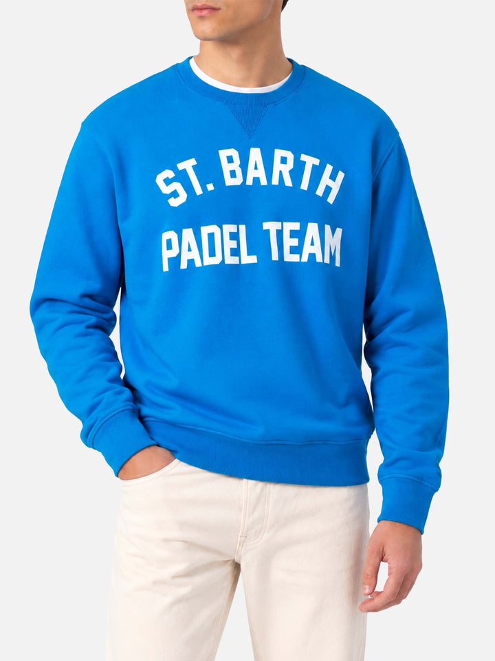Cotton sweatshirt with St. Barth Padel Team print