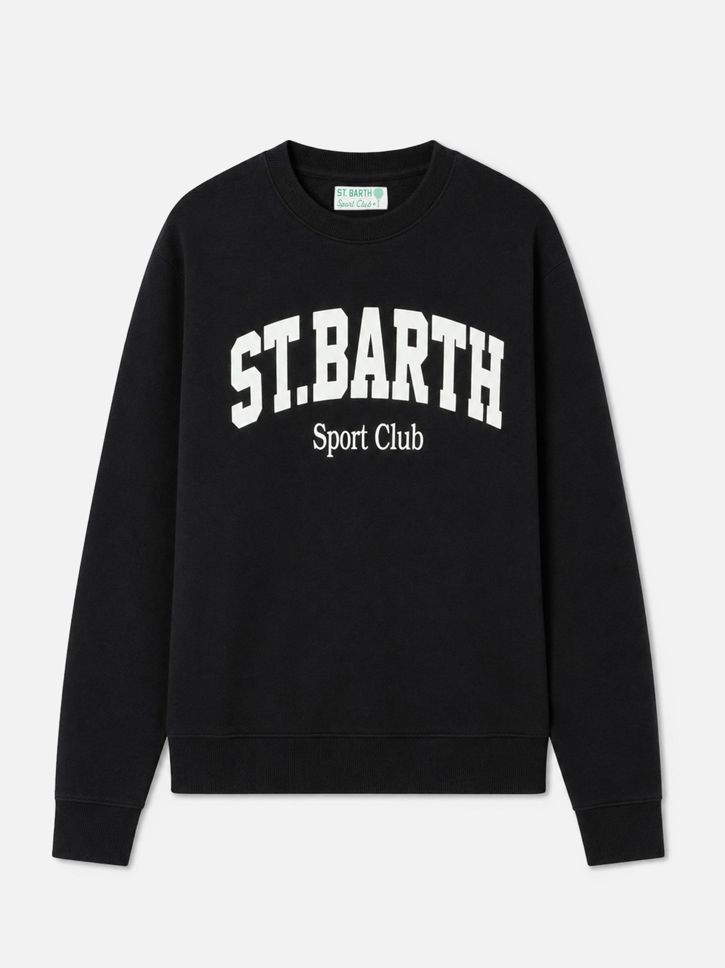 Sweat-shirt Soho en coton noir avec imprimé St. Barth Sport Club 