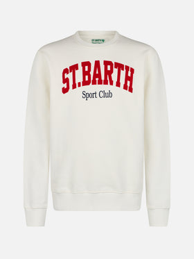 Man white sweatshirt Soho St Barth sport club