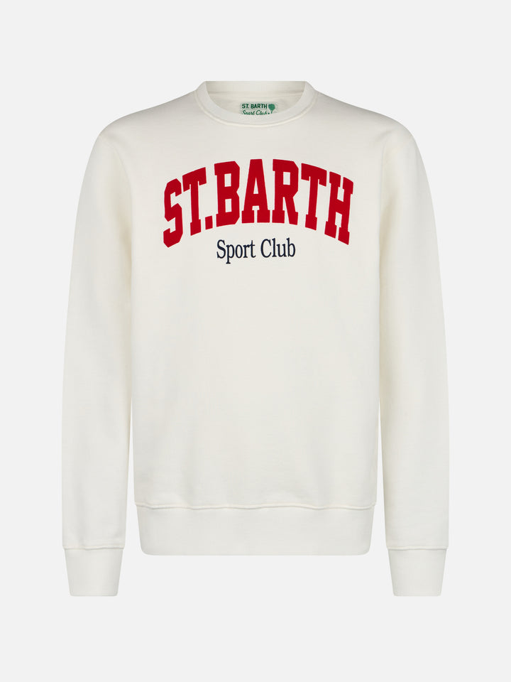 Soho-Sweatshirt mit St. Barth Sport Club-Print in Weiß 