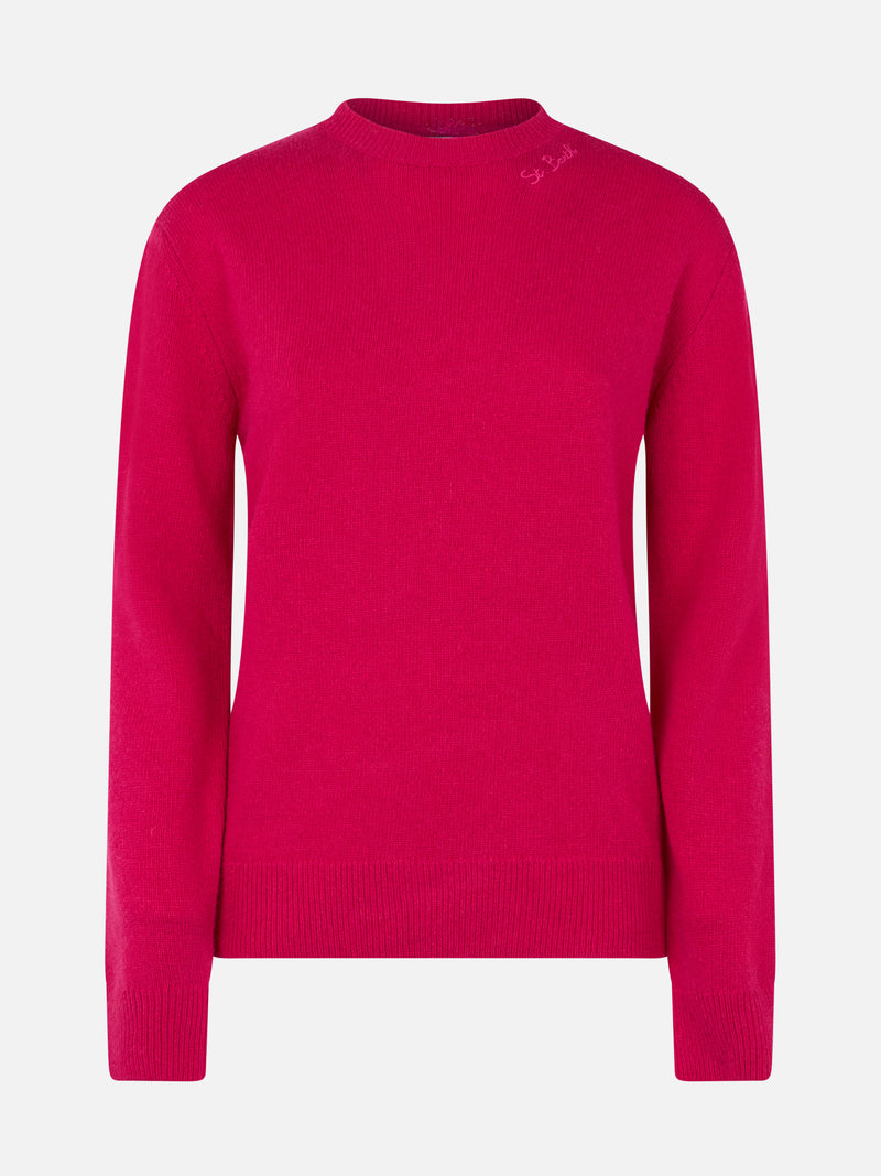 Maglione da donna fucsia Sorbonne