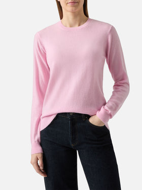 Maglione Sorbonne in 100% CASHMERE rosa
