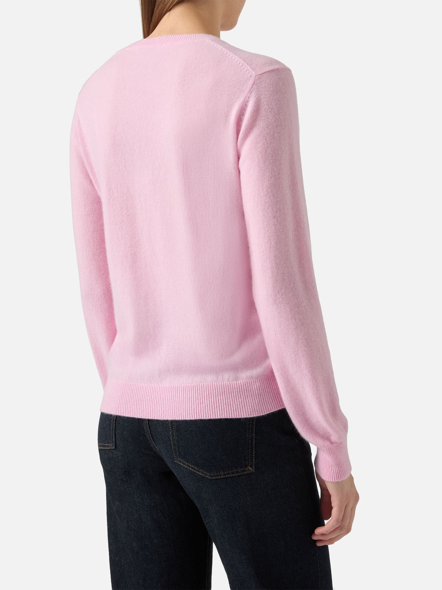 Maglione Sorbonne in 100% CASHMERE rosa