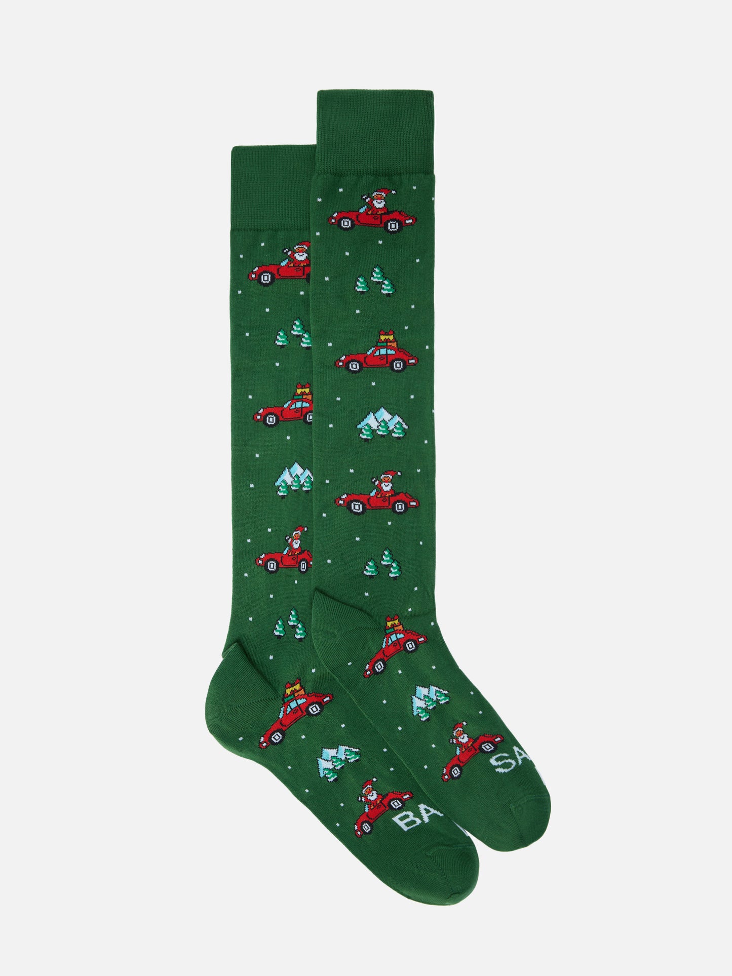 Calze Sox in misto cotone con Babbo Natale jacquard
