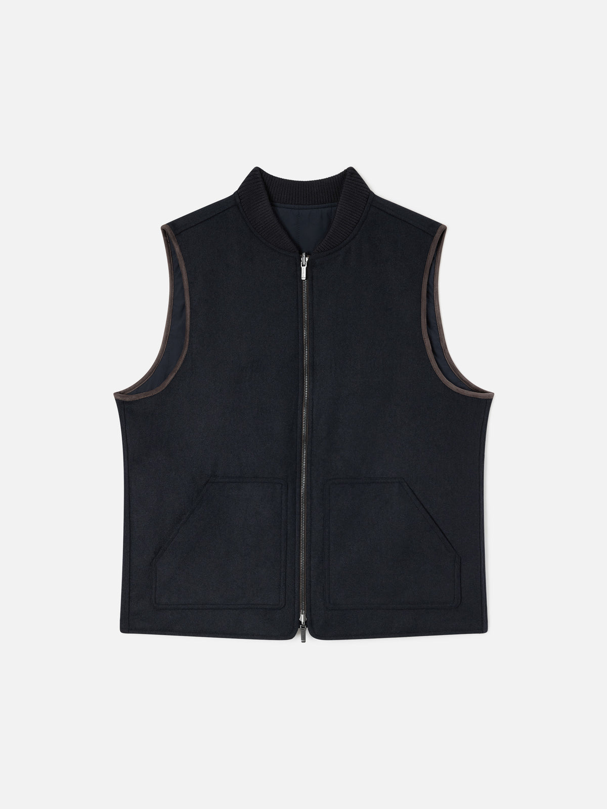 Wendeweste Spencer aus Wollmischung in Navy blue 
